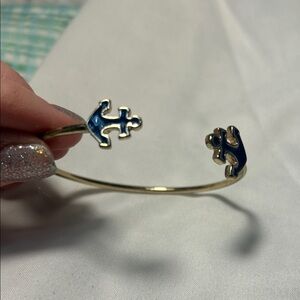 Gold and Blue Women's Bracelet